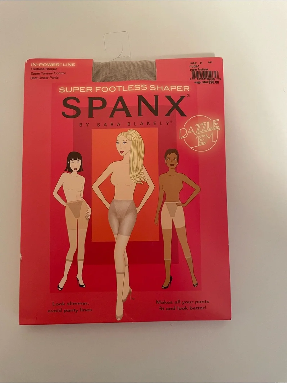 SPANX Higher Power High Waisted Footless Shaper - Size D Color Nude1